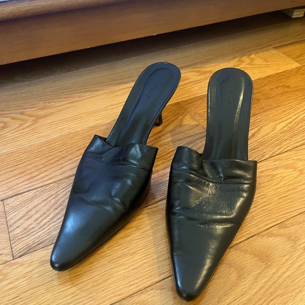 By Far Black Women's Mule Heels (sz 41)